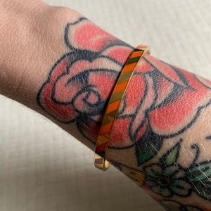 Kate Spade orange idiom bangle